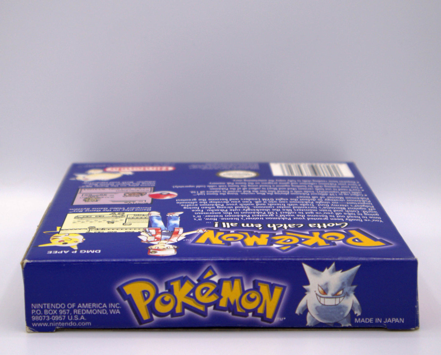 1998 EN Pokemon Blue Edition Boxed 2nd Edition Nintendo Game Boy