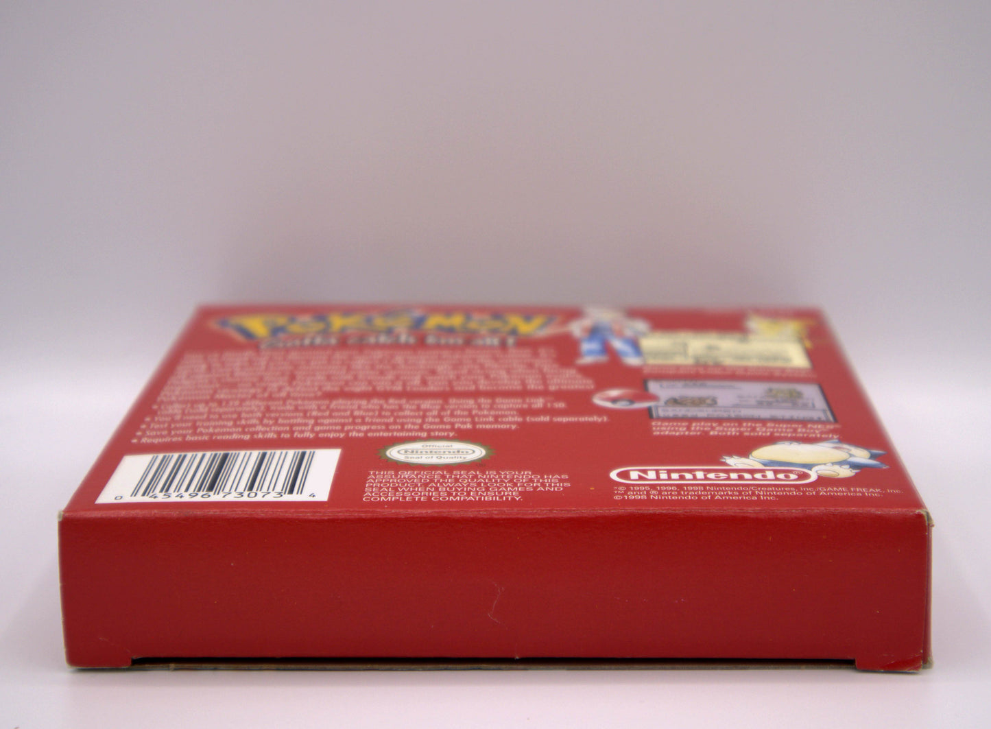 1998 EN Pokemon Red Edition Boxed 1st Edition Nintendo Game Boy