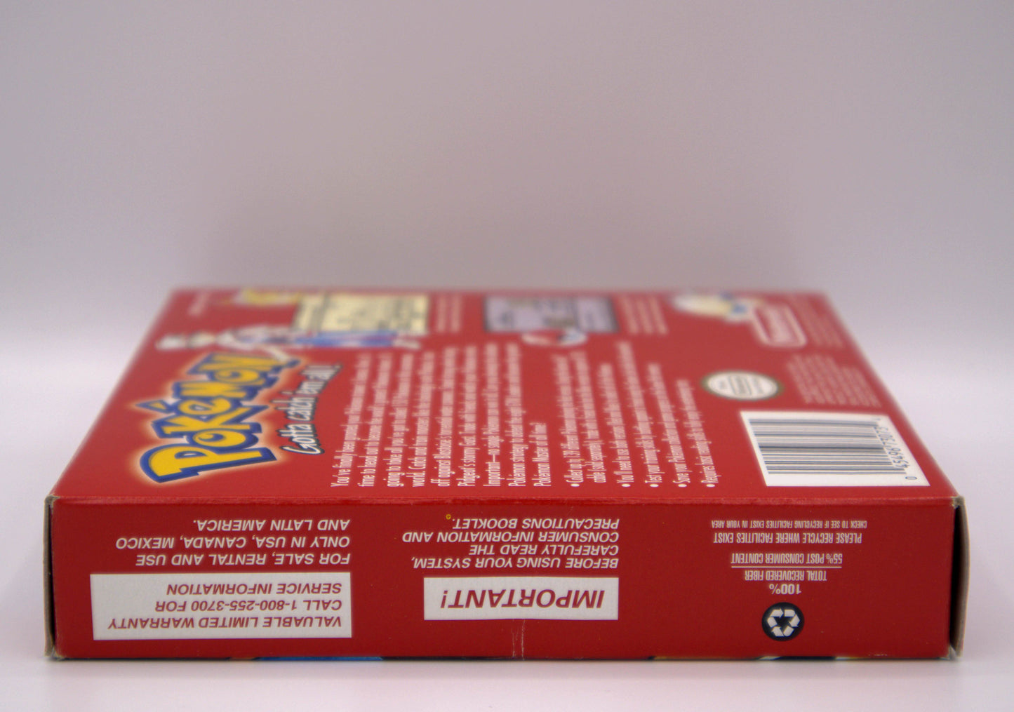 1998 EN Pokemon Red Edition Boxed 1st Edition Nintendo Game Boy