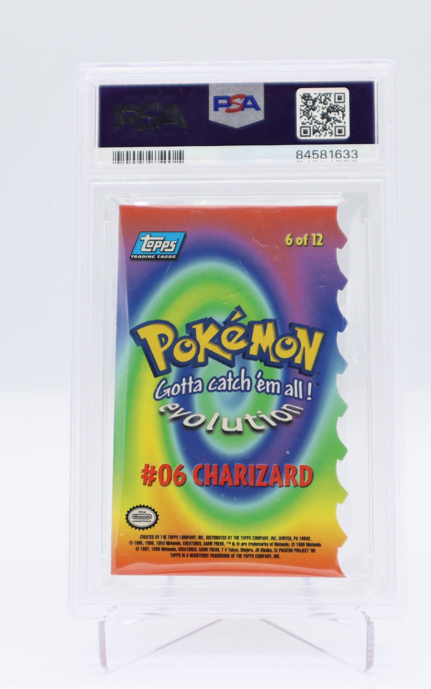 1999 EN Charizard The Movie Die-Cut PSA 9