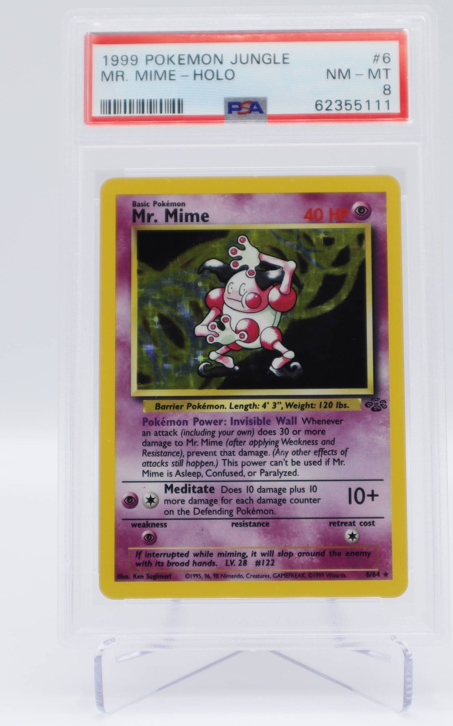 1999 EN Mr Mime Jungle PSA 8
