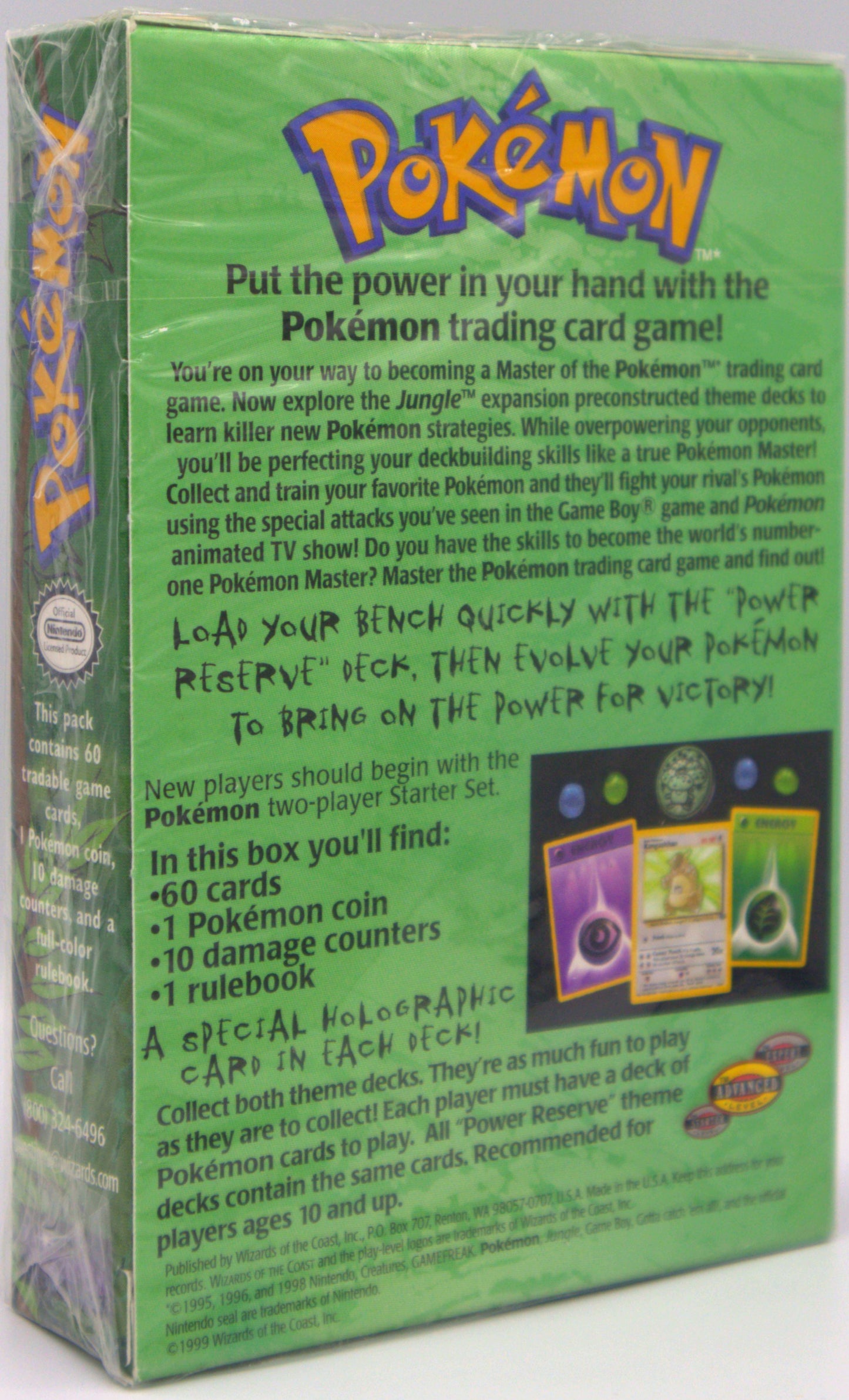 1999 EN Power Reserve Jungle Theme Deck Sealed