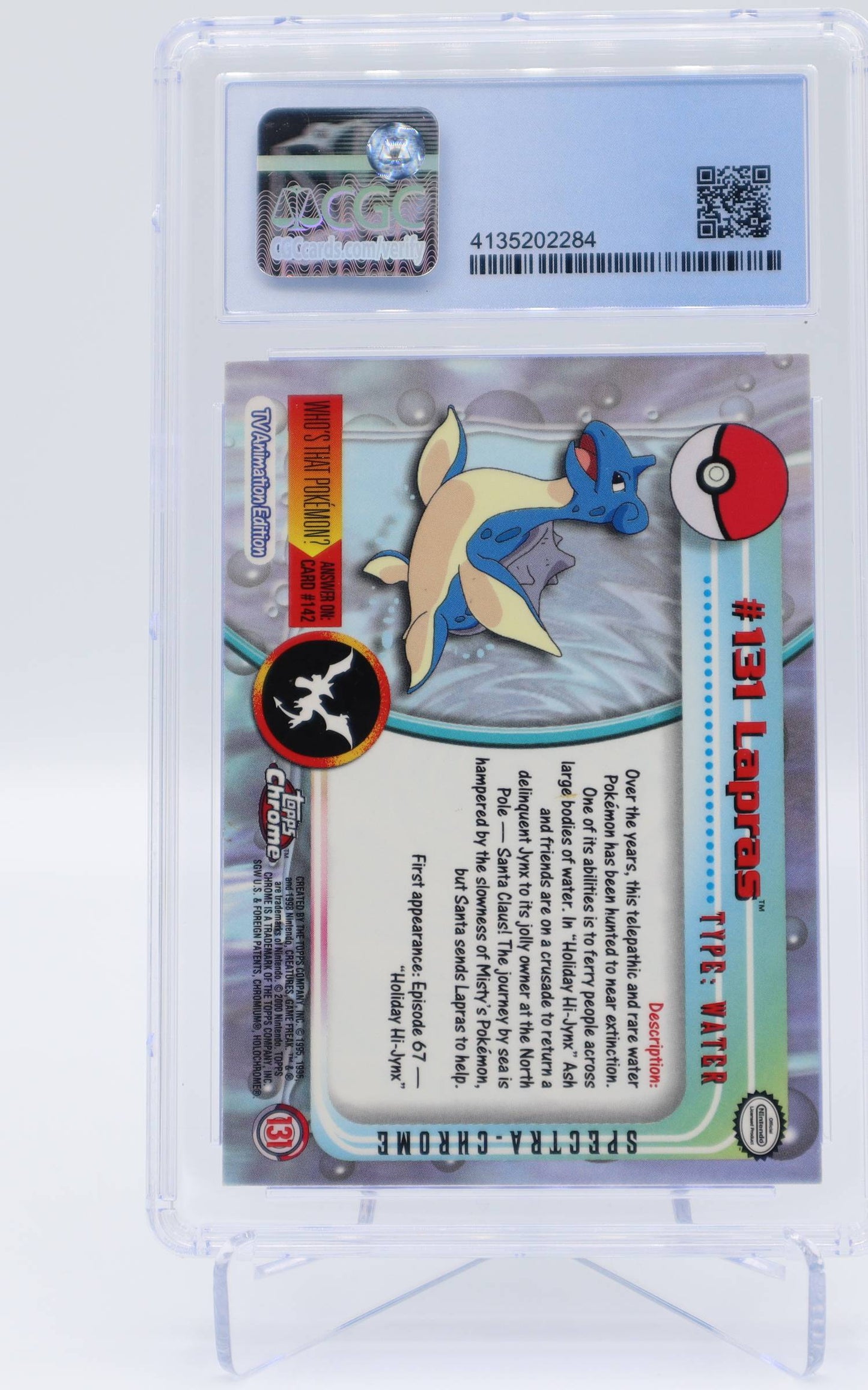 2000 EN Lapras Chrome Series 2 CGC 8.5