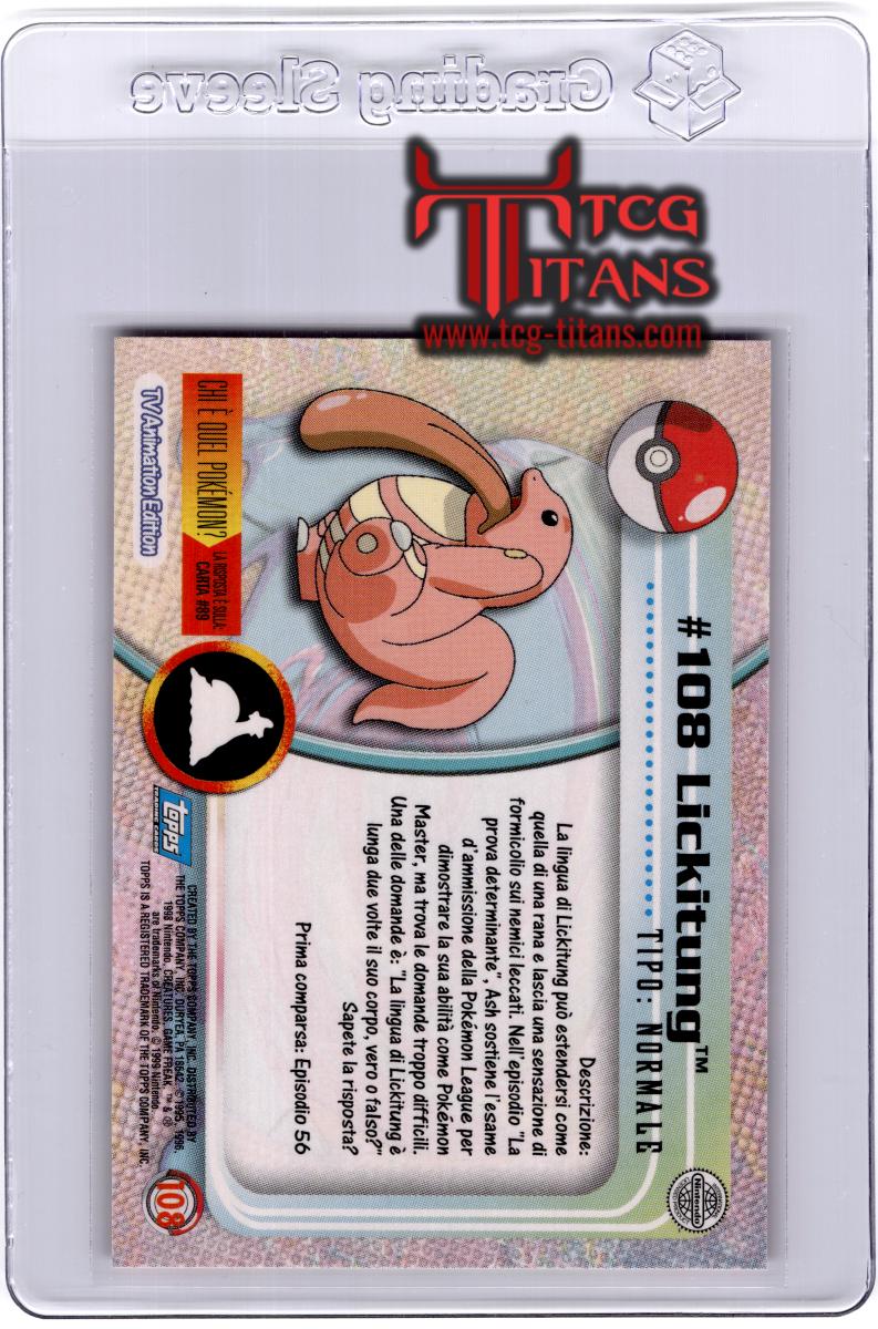 2000 EN Lickitung Topps 1st Series - Blue RAW