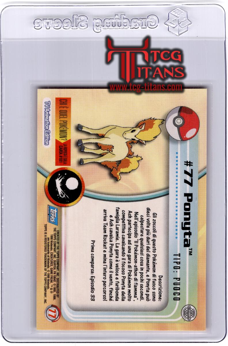 2000 EN Ponyta Topps 1st Series - Blue RAW