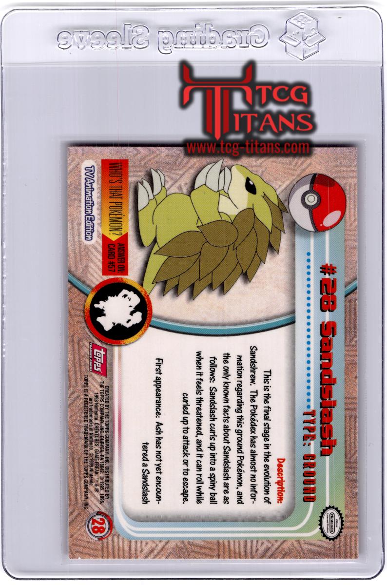 2000 EN Sandslash Topps 4th Series - Red RAW