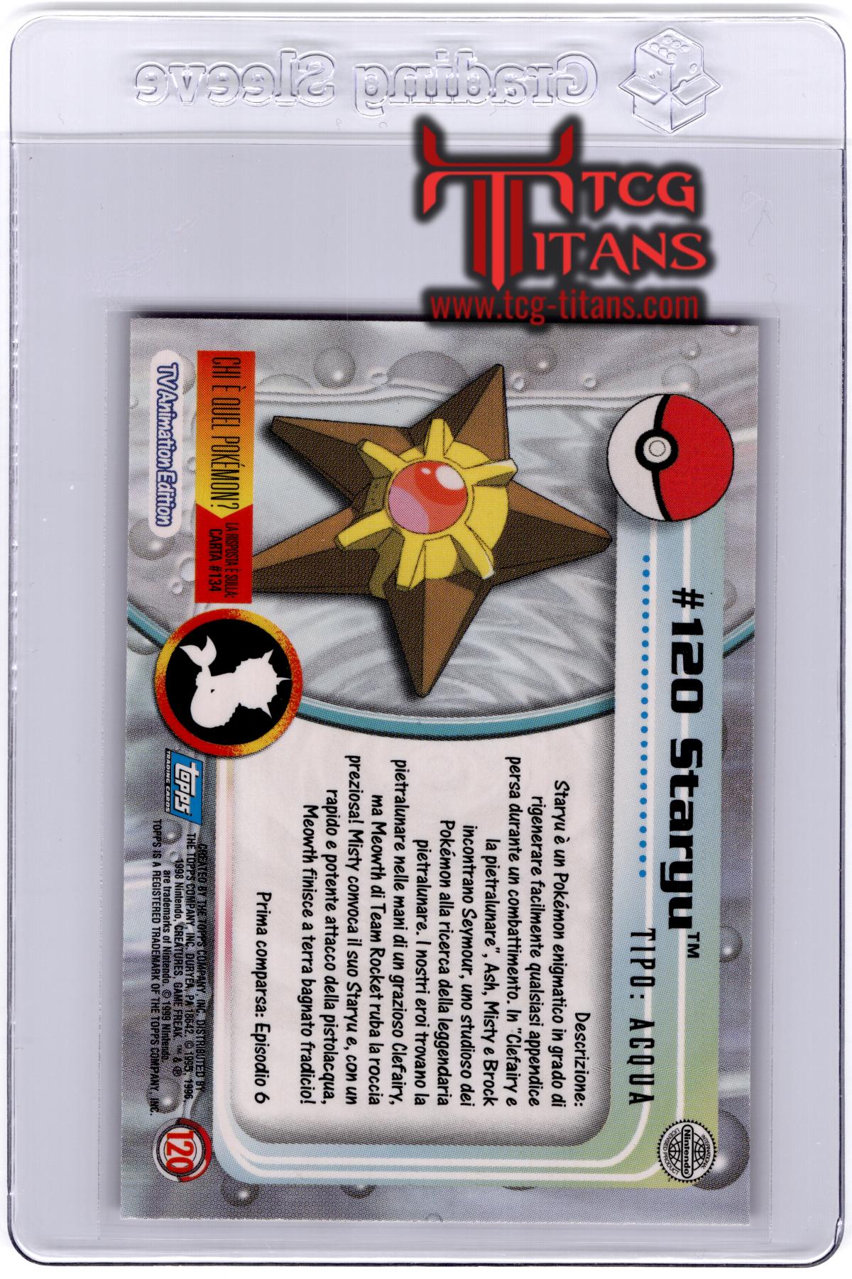 2000 EN Staryu Topps 1st Series - Blue RAW