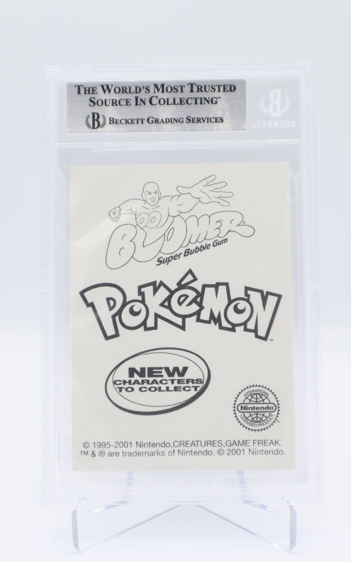 2001 EN Gengar Boomer Super Bubble Gum BGS 9