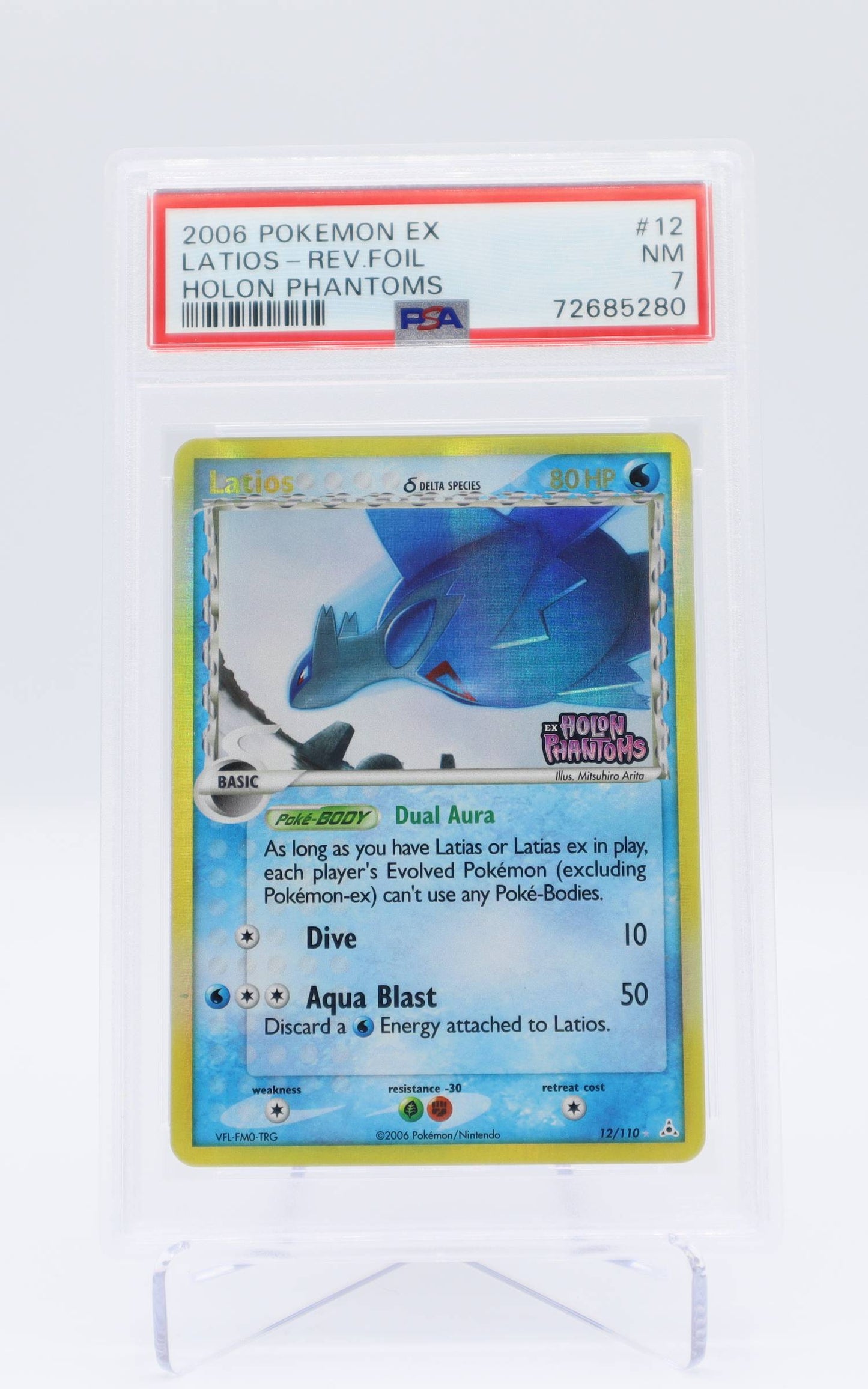 2006 EN Latios Reverse holo Holon Phantoms PSA 7