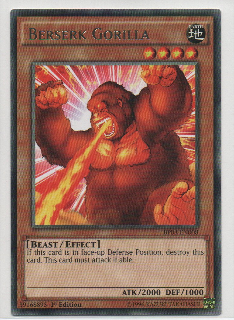 2014 English Berserk Gorilla Battle Pack 3: Monster League Raw Cards