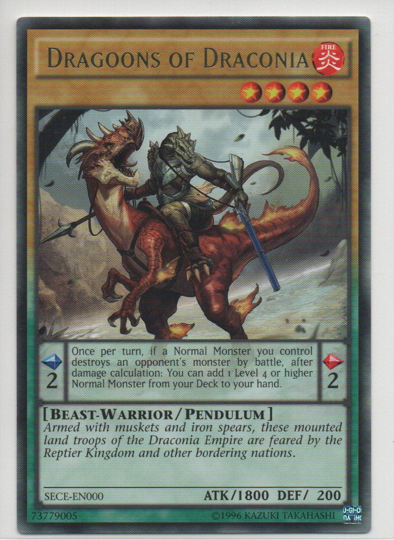 2014 English Dragoons of Draconia Secrets of Eternity Raw Cards