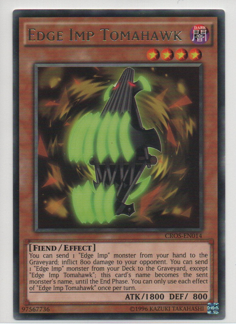 2014 English Edge Imp Tomahawk Crossed Souls Raw Cards