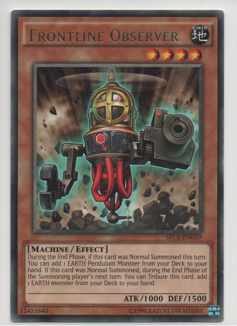 2014 English Frontline Observer Secrets of Eternity Raw Cards