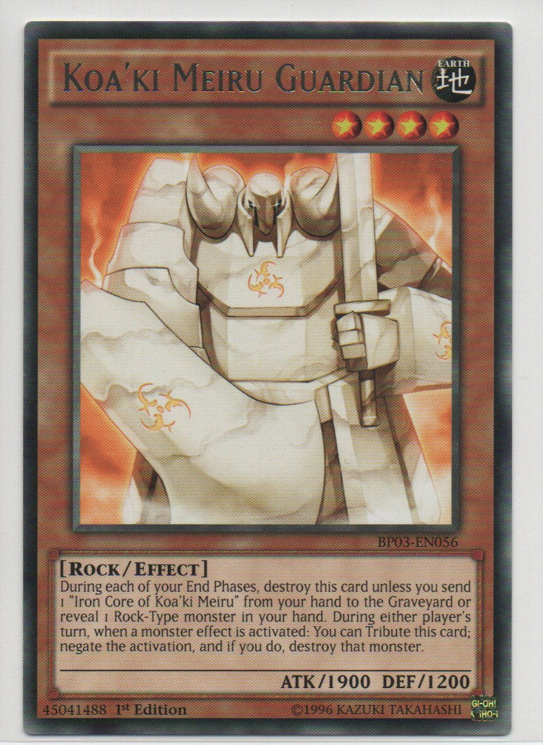 2014 English Koa'ki Meiru Guardian Battle Pack 3: Monster League Raw Cards
