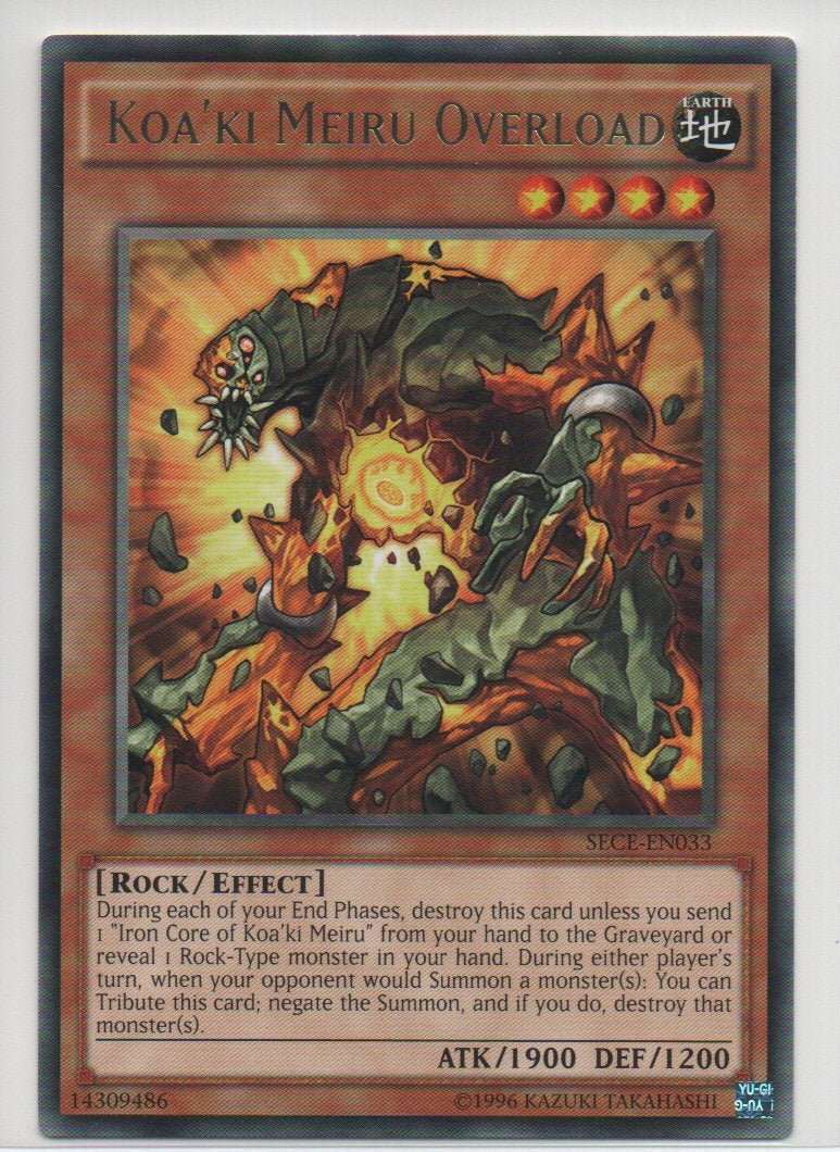 2014 English Koa'ki Meiru Overload Secrets of Eternity Raw Cards