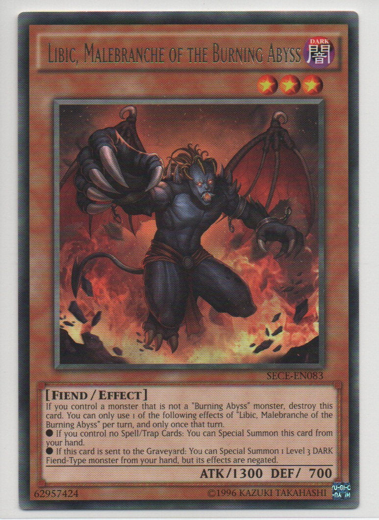 2014 English Libic, Malebranche of the Burning Abyss Secrets of Eternity Raw Cards