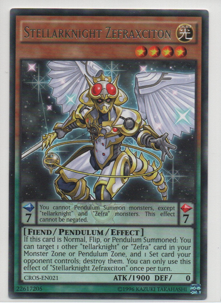 2014 English Stellarknight Zefraxciton Crossed Souls Raw Cards
