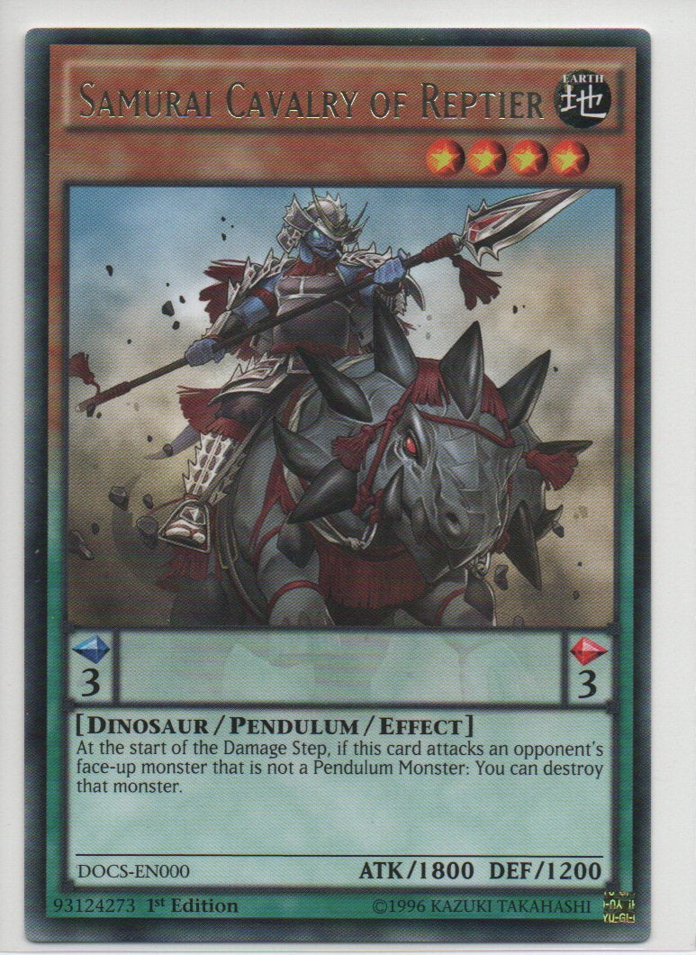 2015 EN Samurai Cavalry Of Reptier Dimension Of Chaos RAW