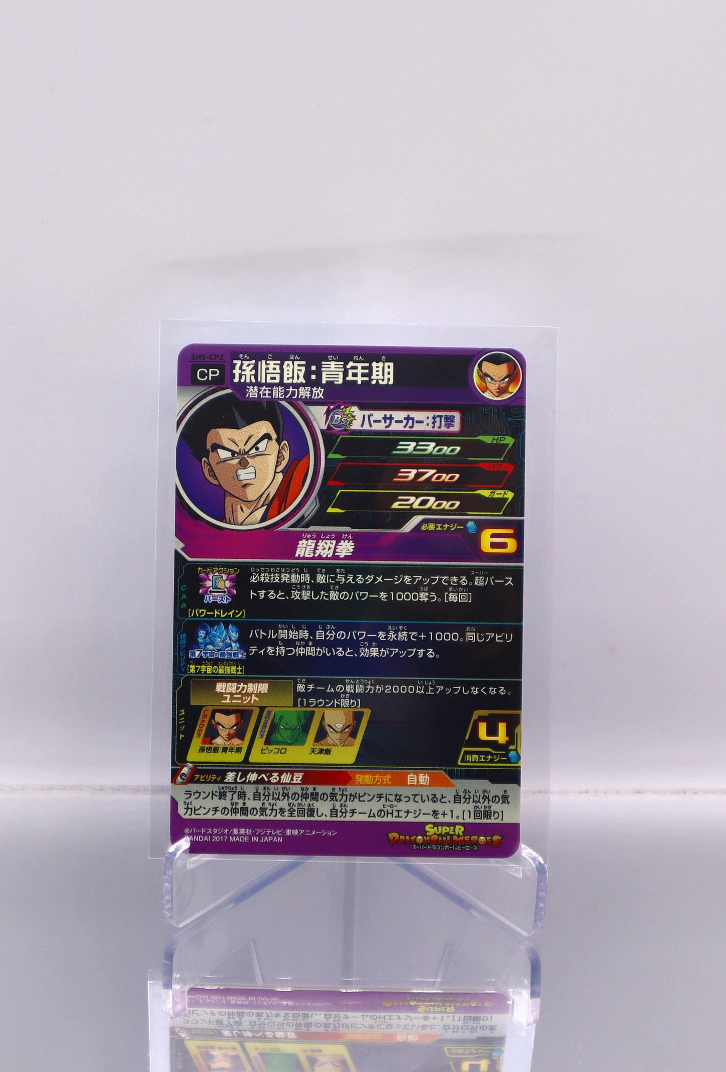 2017 JP Son Gohan: Adolescence Dragon Ball Heroes SH5 RAW