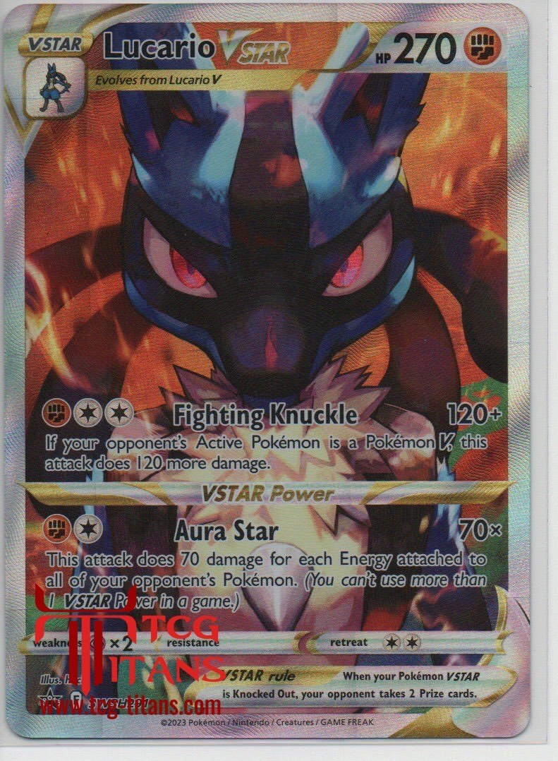 2019 EN Lucario VSTAR Black Star Promo RAW