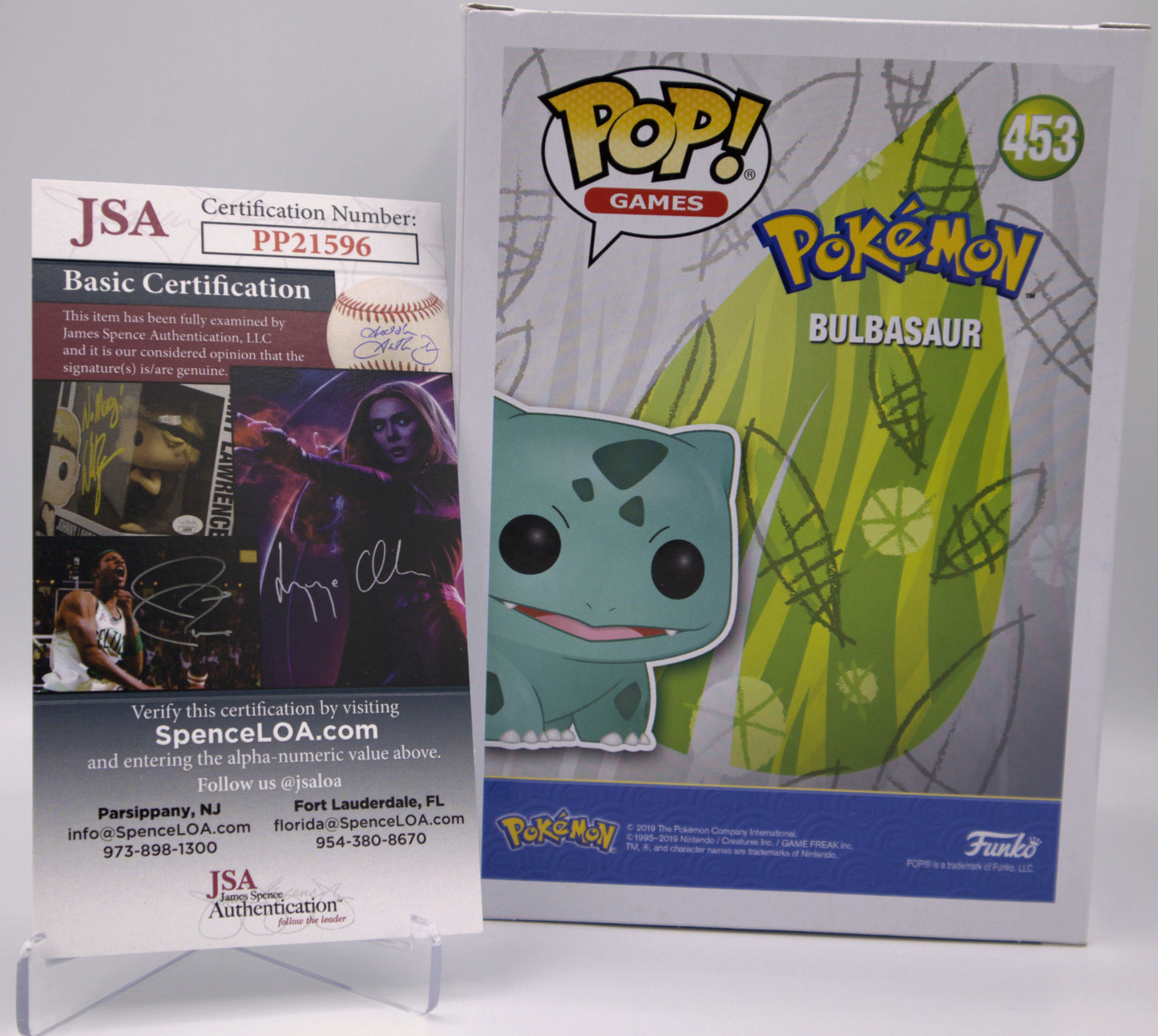 2019 EN Bulbasaur Pokemon POP! Signed & Authenticated