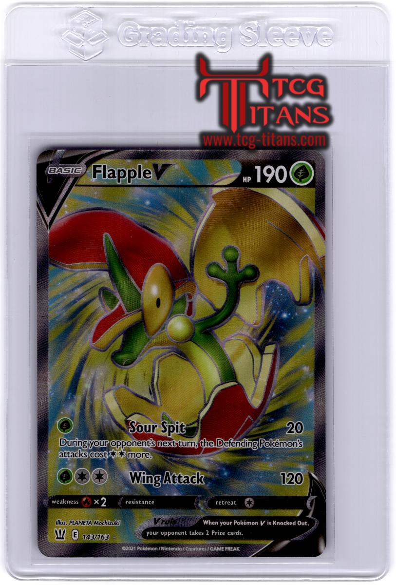 2021 EN Full Art Flapple V Battle Styles RAW