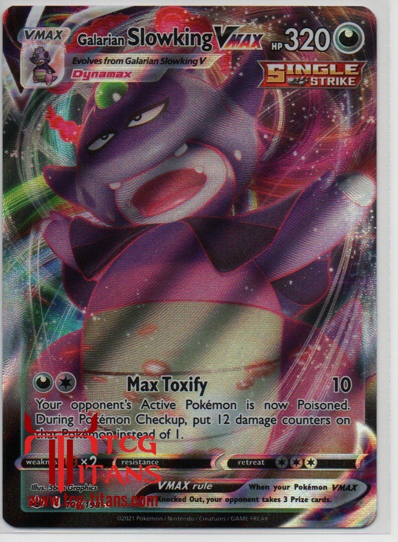 2021 EN Galarian Slowking VMAX Chilling Reign RAW