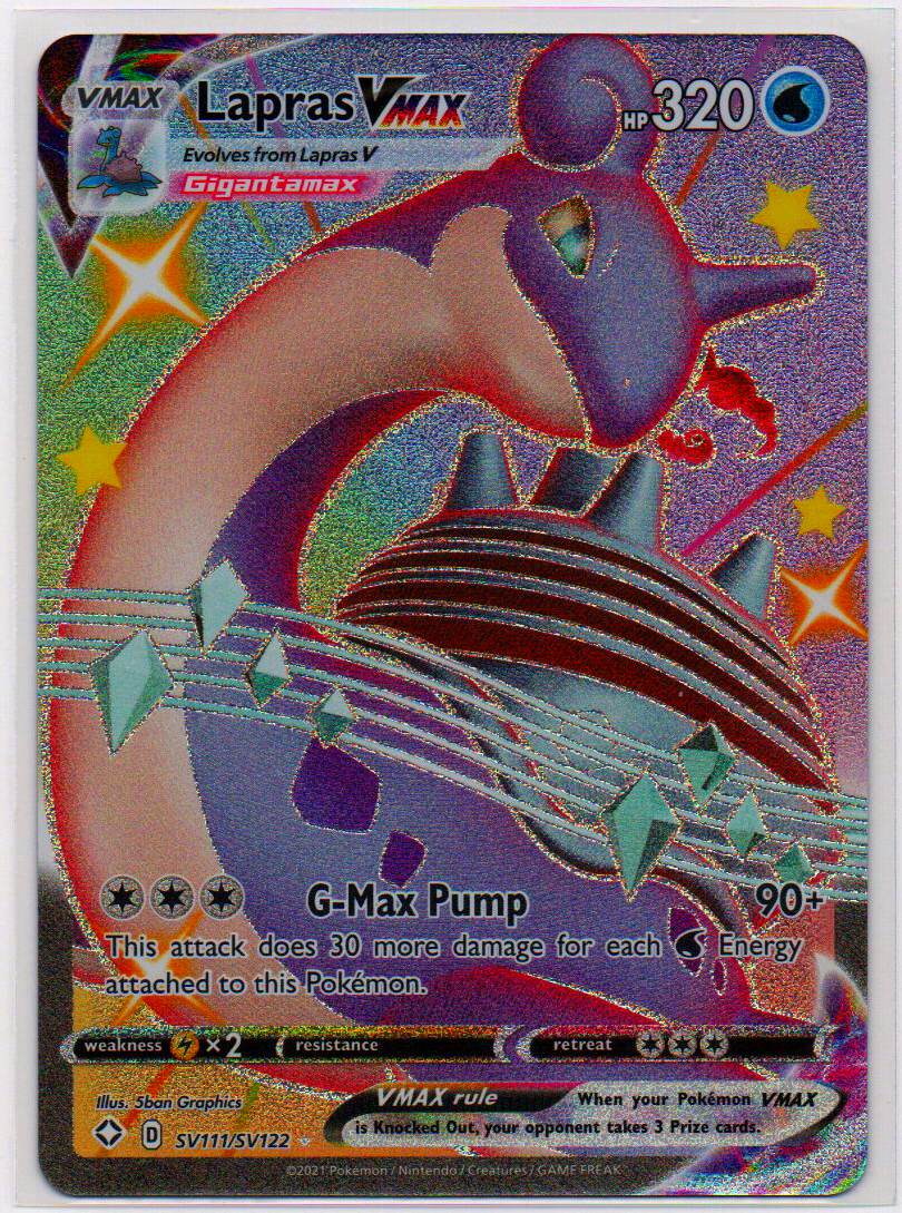 2021 EN Lapras VMAX Shining Fates RAW