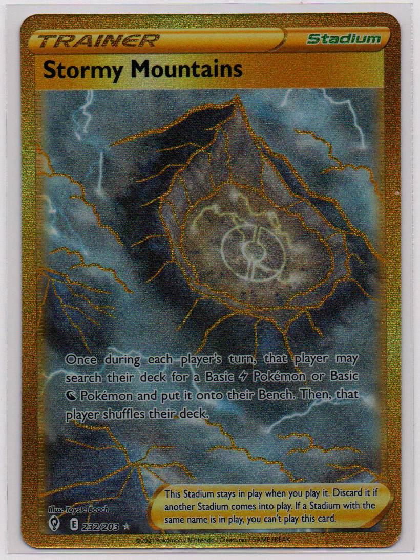 gold mountain pokemon card I think Gold Pokmon cards tend to get a bad rap, especially in the current Scarlet & Violet era. But this is one Gold card I just can't seem to take