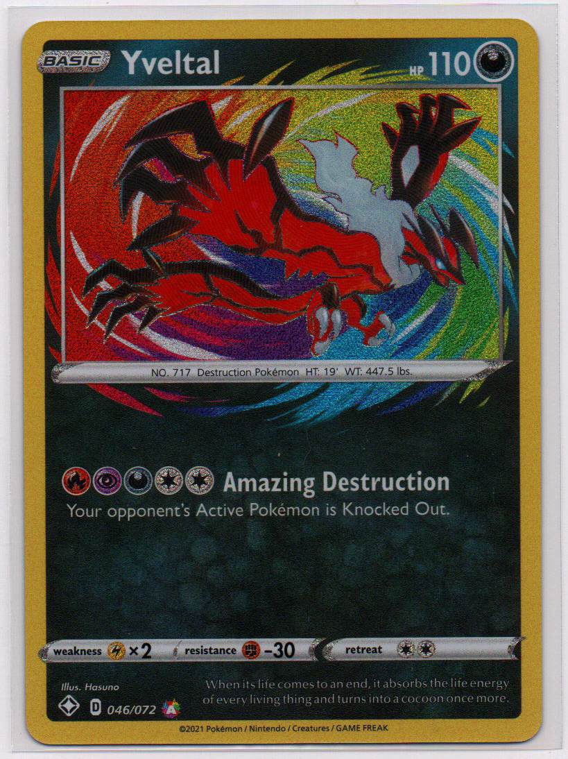 2021 EN Yveltal Shining Fates RAW