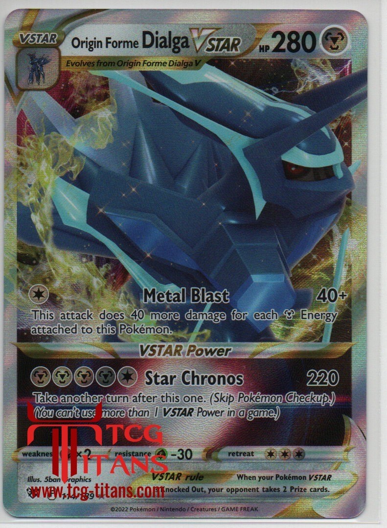 2022 EN Origin Forme Dialga VSTAR Astral Radiance RAW