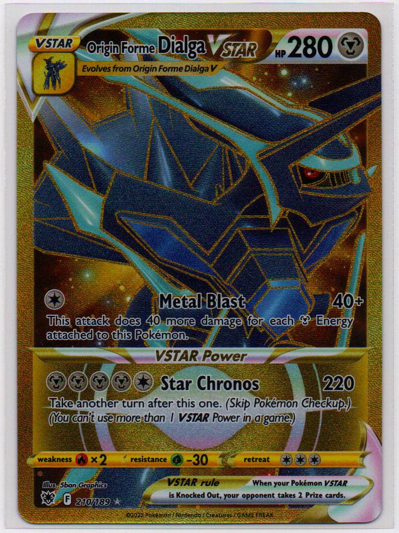 2022 EN Origin Forme Dialga VSTAR Astrial Radiance RAW