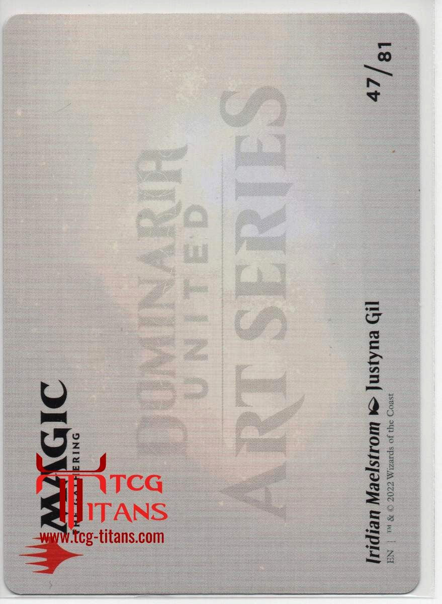 2022 EN Iridian Maelstrom (Gold-Stamped Signature) Dominaria United Art Series RAW