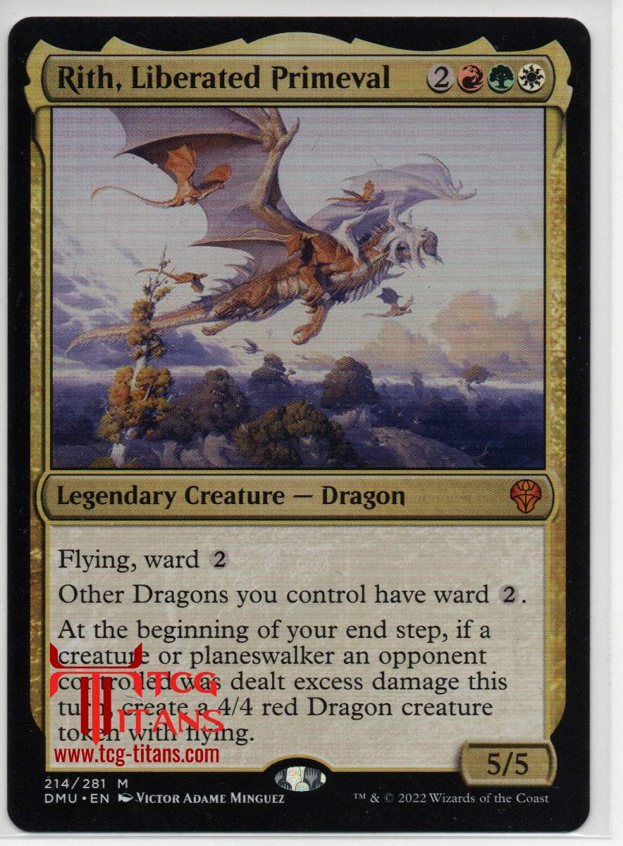 2022 English Rith, Liberated Primeval Dominaria United Raw Card
