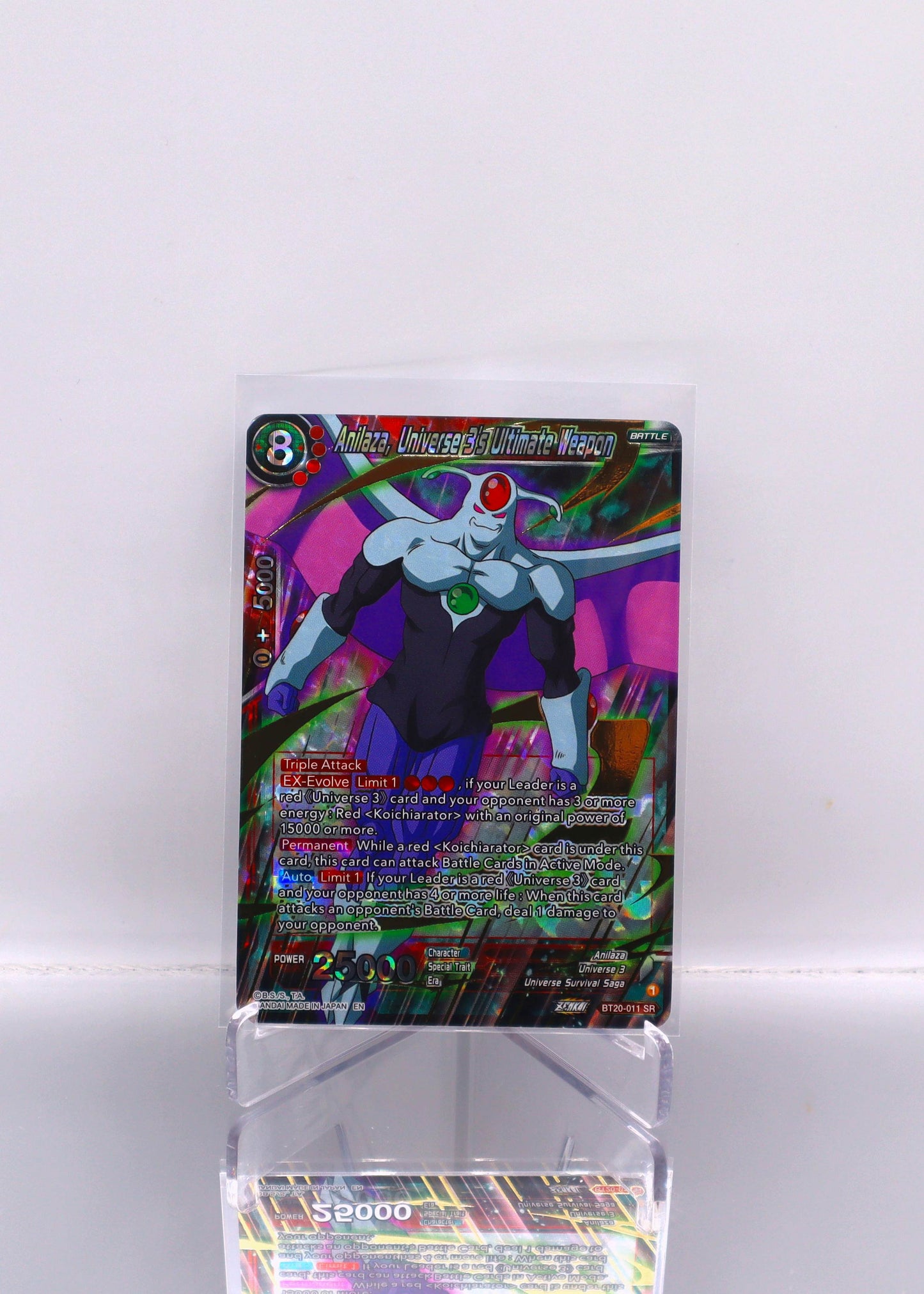 2023 EN Anilaza, Universe 3's Ultimate Weapon ZENKAI Series Set 03 POWER ABSORBED RAW