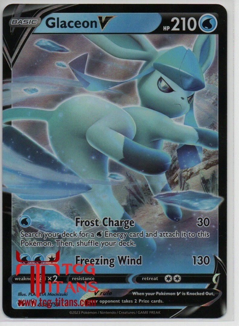 2023 EN Glaceon V Crown Zenith RAW