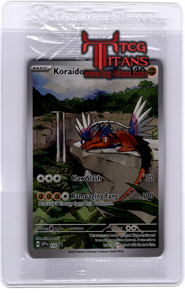 2023 EN Koraidon Scarlet & Violet Black Star Promo RAW