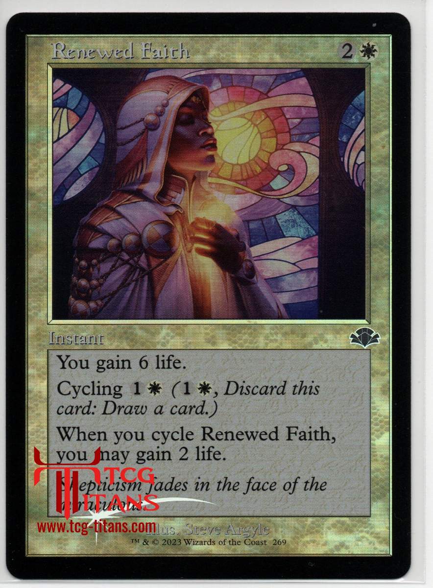 2023 English Renewed Faith Dominaria Remastered Raw Card