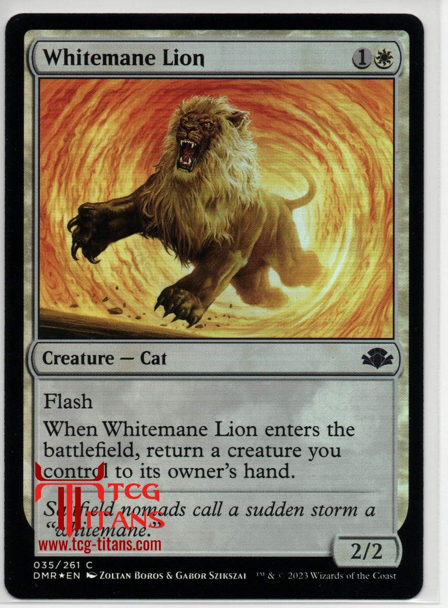 2023 English Whitemane Lion Dominaria Remastered Raw Card