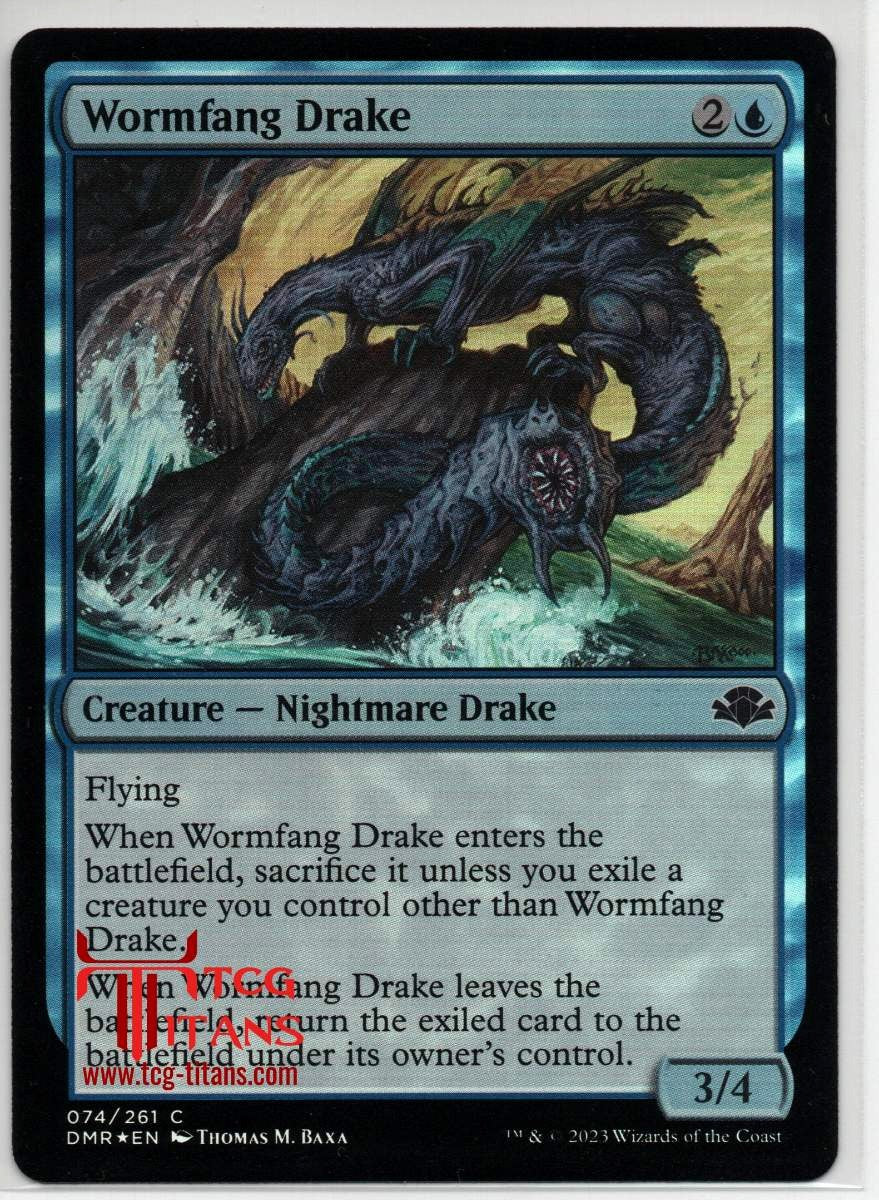 2023 English Wormfang Drake Dominaria Remastered Raw Card