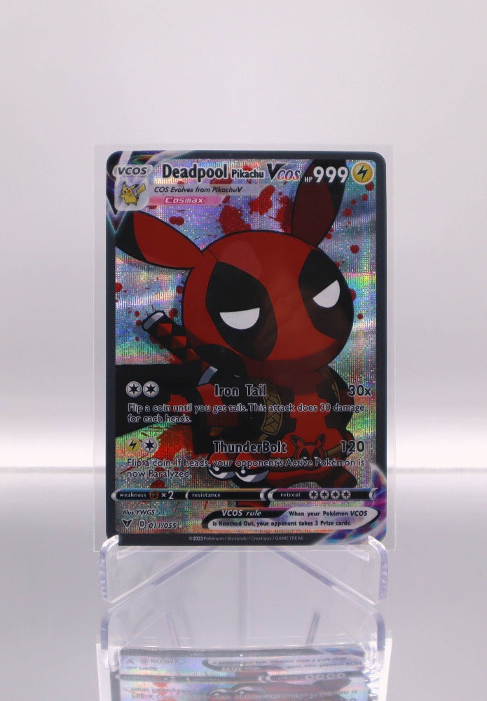 2024 EN Deadpool Pikachu Vcos Pokemon Pikachu Cosplay RAW TCG Titans 2024 EN Deadpool Pikachu Vcos Pokemon Pikachu Cosplay RAW TCG Titans