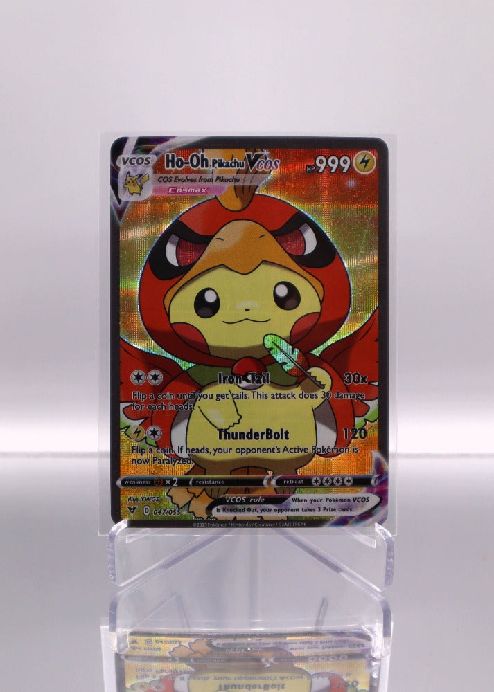 pokemon cosplay cards 2024 EN Ho-oh Pikachu Vcos Pokemon Pikachu Cosplay RAW – TCG Titans