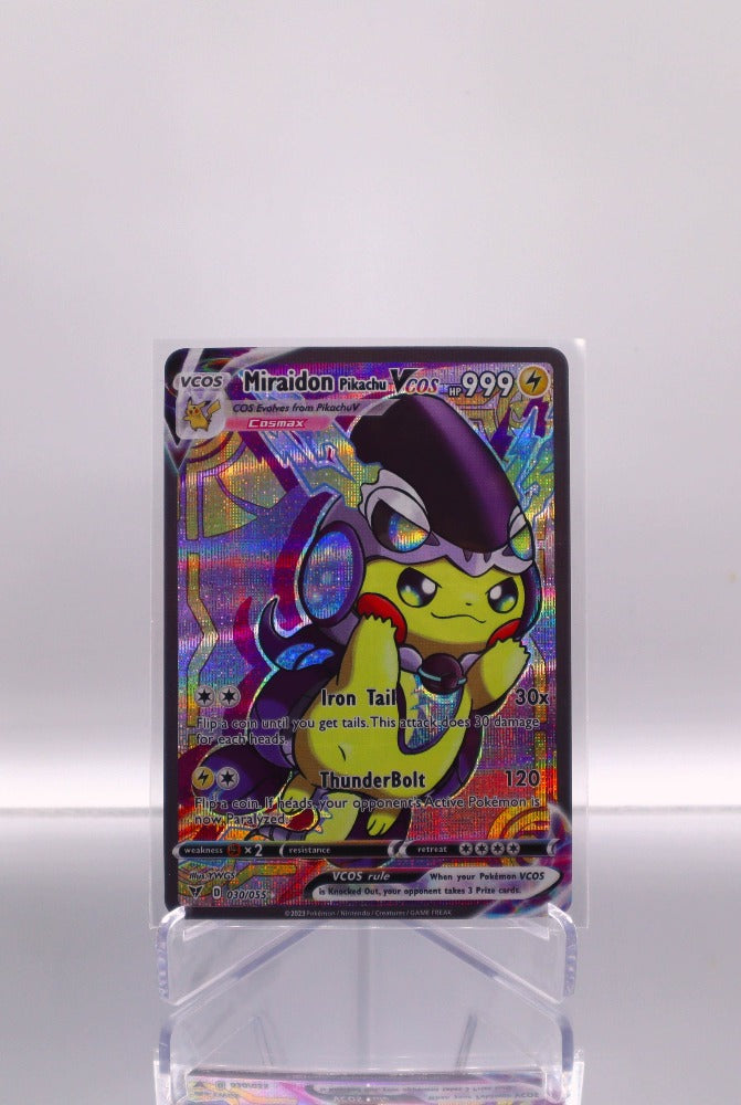 pikachu pokemon card iron tail Pikachu SWSH020 Full Art Gold Metal Pokemon Card