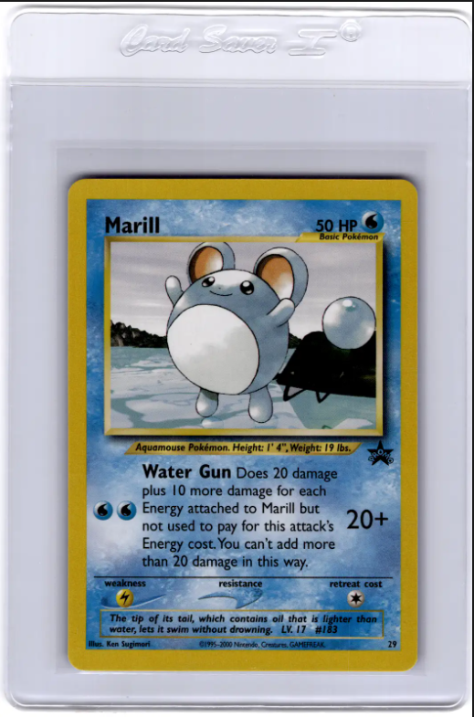 2000 EN Marill Black Star Promo RAW