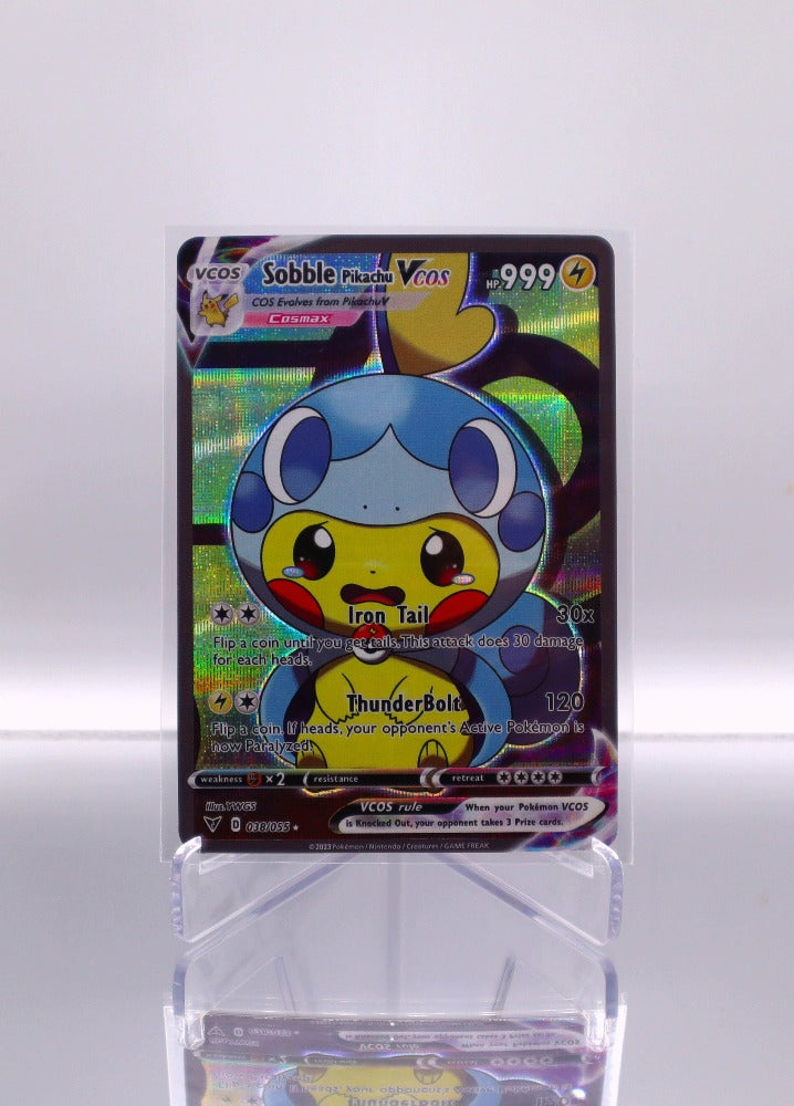 sideways pokemon card 2024 EN Sobble Pikachu Vcos Pokemon Pikachu Cosplay RAW – TCG Titans