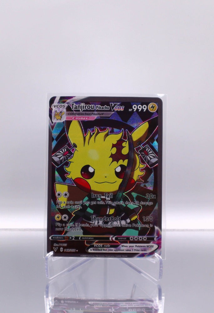 pikachu pokemon card iron tail 2024 EN Tanjirou Pikacu Vcos Pokemon Pikachu Cosplay RAW – TCG Titans