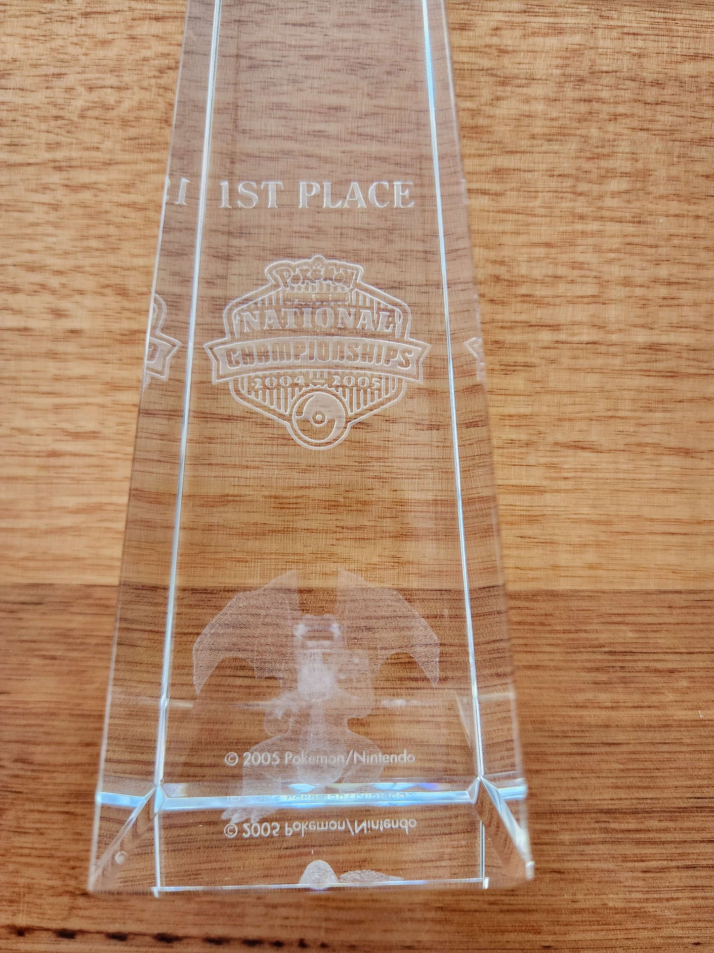 2004 - 2005 1st Place Pokemon National Championships Trophy