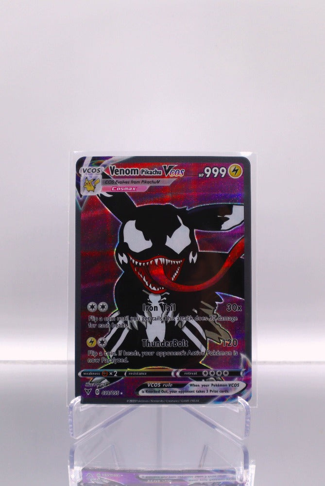 2024 EN Venom Pikachu Vcos Pokemon Pikachu Cosplay RAW