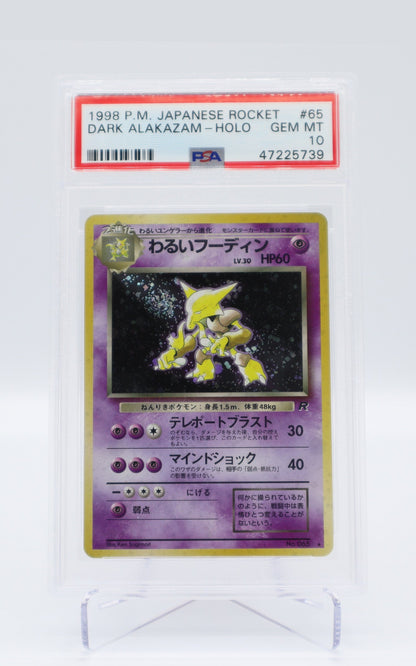 1998 JP Dark Alakazam Rocket PSA 10