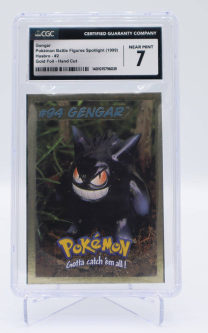 1999 EN Gengar Battle Figures Spotlight Gold foil - hand cut CGC 7